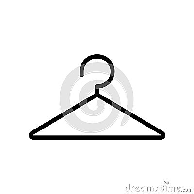 Cloth hangers fill inside vector icon which can easily modify or edit Vector Illustration
