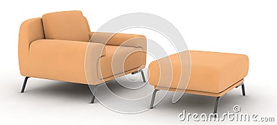 Cloth sofa Stock Photo