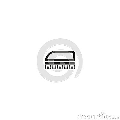 Fetlock. cleaning brush vector icon Vector Illustration