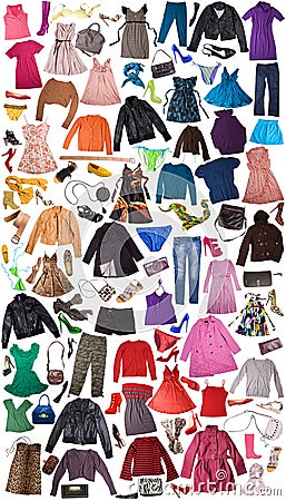 Clothes - fashion background Stock Photo