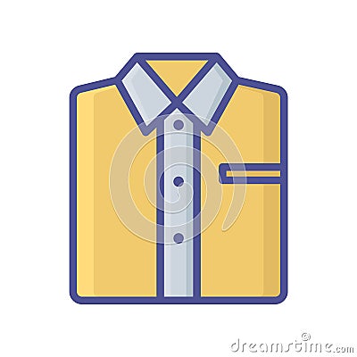 Clothes fill inside vector icon which can easily modify or edit Vector Illustration