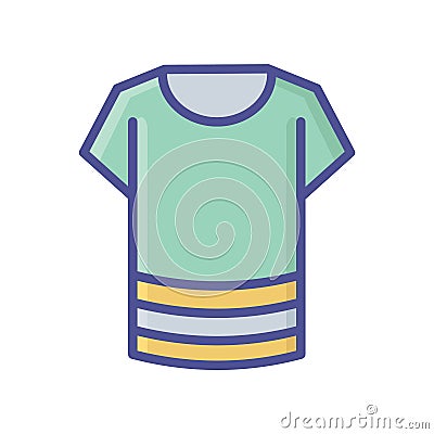 Clothes fill inside vector icon which can easily modify or edit Vector Illustration