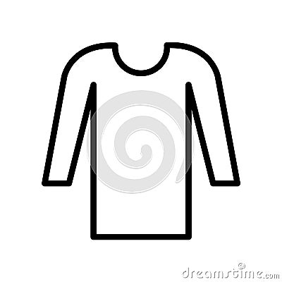 Clothes fill inside vector icon which can easily modify or edit Vector Illustration