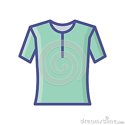 Clothes fill inside vector icon which can easily modify or edit Vector Illustration