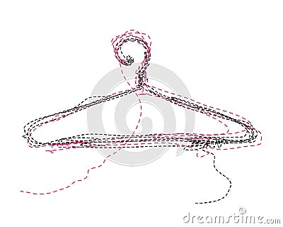 Clothes-hanger Vector Illustration