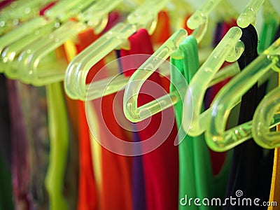 Clothes hanger Stock Photo