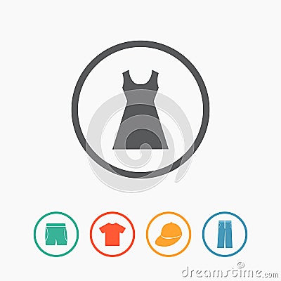 Clothes icons Vector Illustration