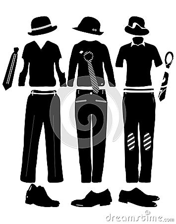 Clothes for man Vector Illustration