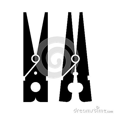 Clothes peg Vector Illustration