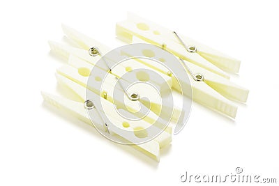 Clothes Pegs Stock Photo