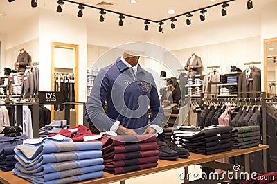 Clothes in the shop Editorial Stock Photo