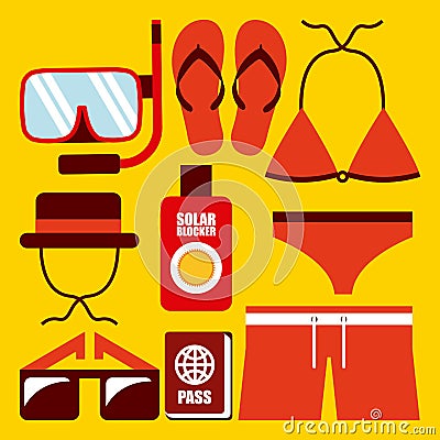 Clothes swiming design Vector Illustration