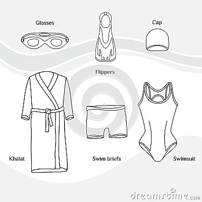 Clothes for swimmers 3 Stock Photo