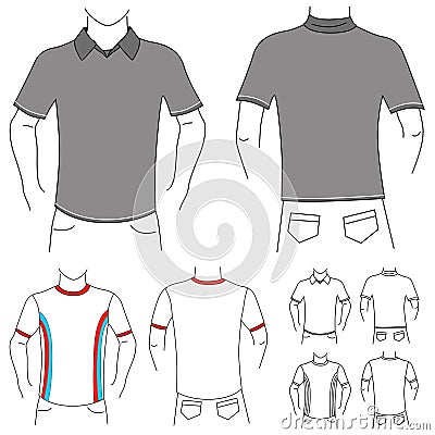 Clothes Template 2 (fashion Man) Royalty Free Stock Photography - Image ...