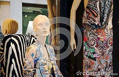 Clothing fashion shop in Venice Stock Photo