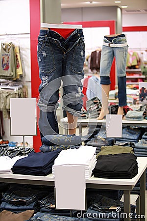 Clothing shop Stock Photo