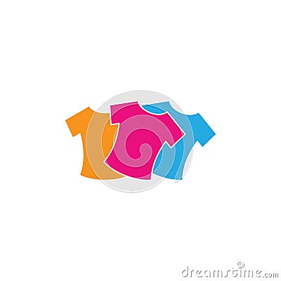 Clothing shop logo template vector icon Vector Illustration