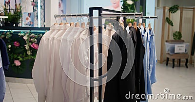 Clothing store aisles with formalwear Stock Photo