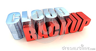 Cloud Backup Stock Photo