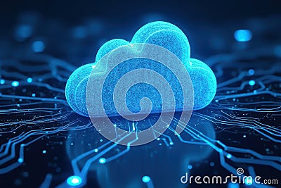 Cloud-Based GPU Infrastructure for Enhanced Computing Power Stock Photo