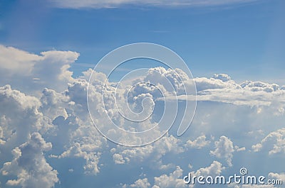 The cloud on the bluevsky Stock Photo