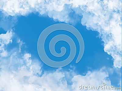 Cloud and blue sky background Stock Photo