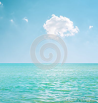 Cloud in blue sky over sea Stock Photo