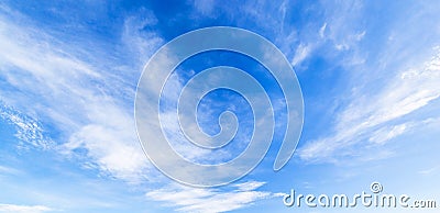 Cloud with blue sky panorama Stock Photo