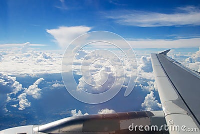 The cloud on the bluevsky Stock Photo