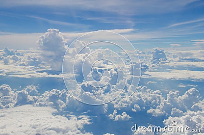 The cloud on the bluevsky Stock Photo