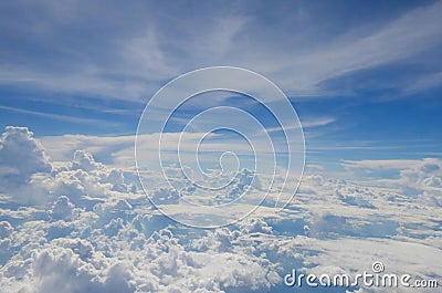 The cloud on the bluevsky Stock Photo