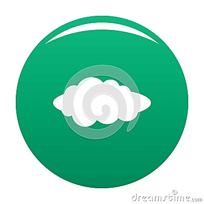 Cloud composition icon vector green Vector Illustration