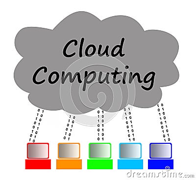 Cloud computing Stock Photo