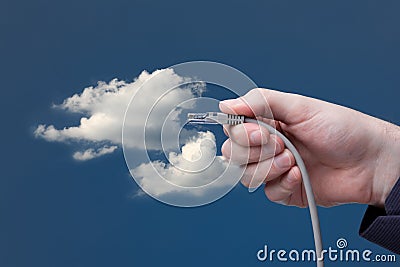 Cloud computing Stock Photo