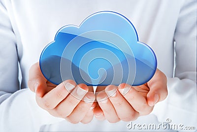 Cloud computing Stock Photo