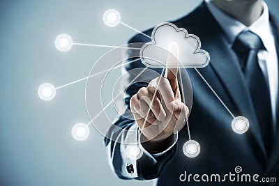 Cloud computing Stock Photo