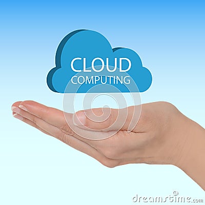 Cloud computing Stock Photo