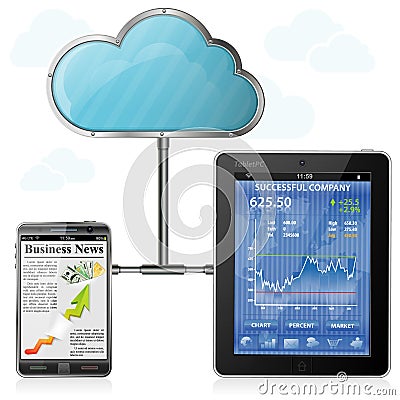 Cloud Computing Vector Illustration