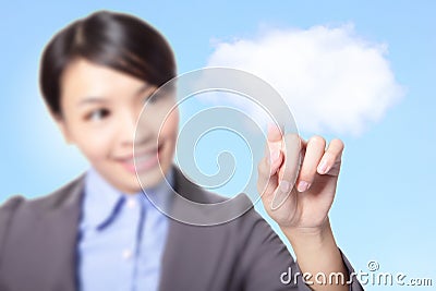 Cloud computing Stock Photo