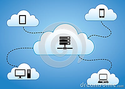 Cloud Computing Concept Stock Photo