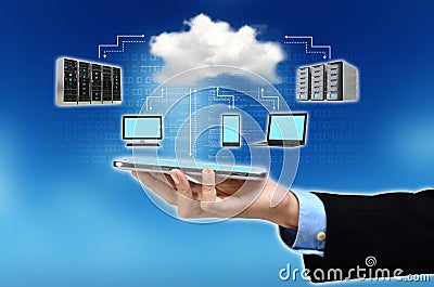 Cloud Computing Concept Stock Photo