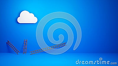 Cloud computing concept, Cloud Error, 404 error, Incident, Downtime, Presentation Concept Cartoon Illustration