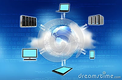 Cloud Computing Concept Stock Photo