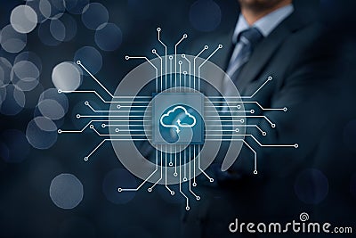 Cloud computing Stock Photo