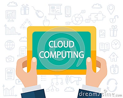 Cloud Computing concept Vector Illustration