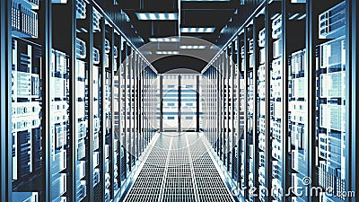 server racks cloud datacenter computing servers modern data center
