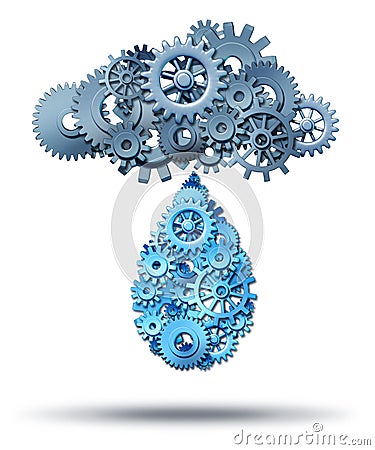 Cloud Computing Distribution Stock Photo