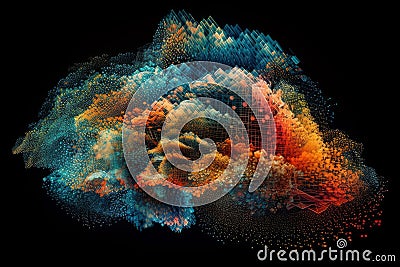 Cloud Computing: A High-Tech Solution for Data Visualizatio Stock Photo