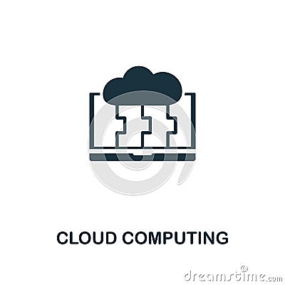 Cloud Computing icon. Premium style design from web hosting icon collection. Pixel perfect Cloud Computing icon for web Stock Photo