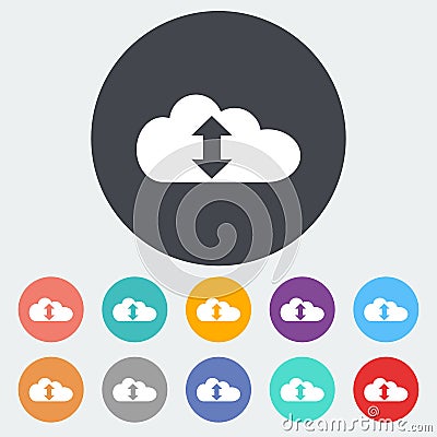 Cloud computing icon Vector Illustration
